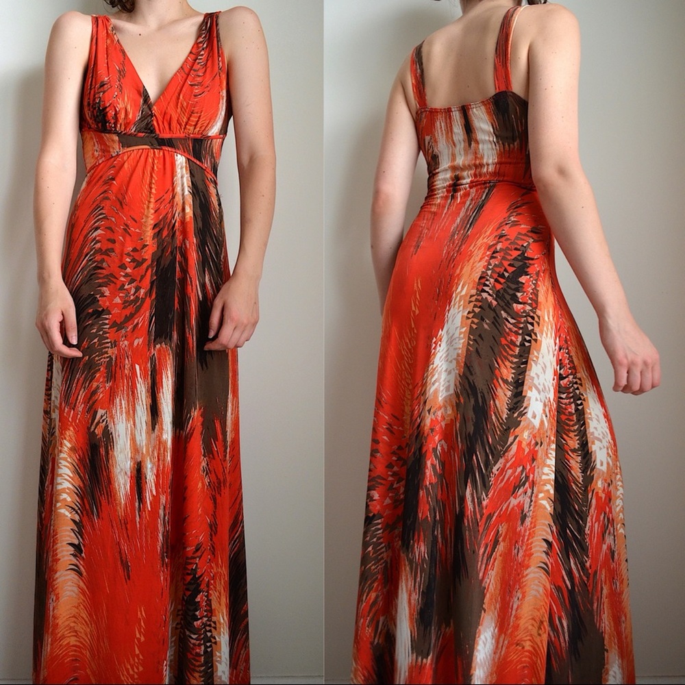 multicolor lightweight maxi dress from pena weekend
labeled size large